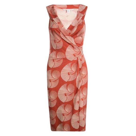 Diane von Furstenberg Wrap Dress Fariba Silk Sundial Printed Striped Jersey - Picture 12 of 12